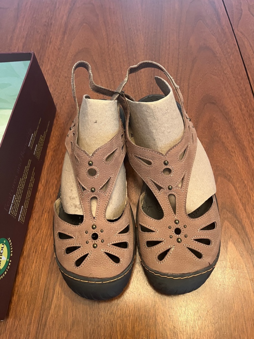 Jambu Tan Cutout Slingback Sandals